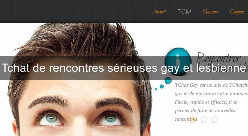 Tchat de rencontres sérieuses gay et lesbienne