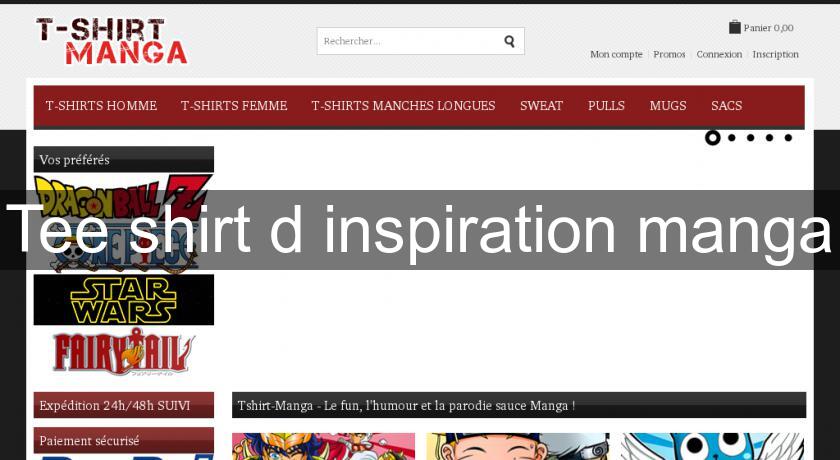 Tee shirt d'inspiration manga Tee shirt d'inspiration manga