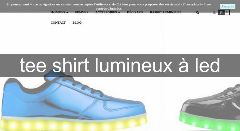 tee shirt lumineux à led