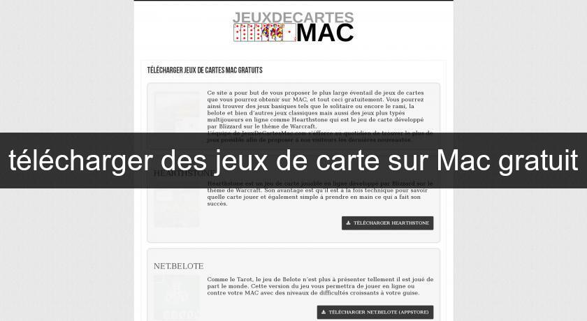 télécharger des jeux de carte sur Mac gratuit télécharger des jeux de carte sur Mac gratuit