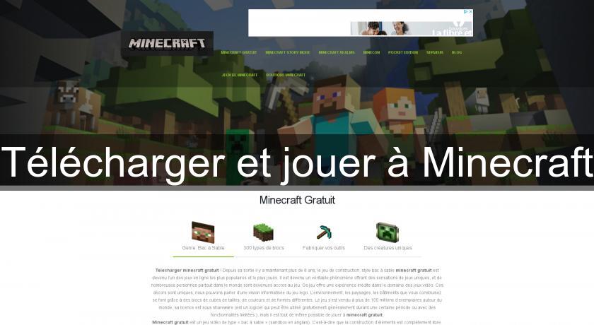 Telecharger Et Jouer A Minecraft Jeux