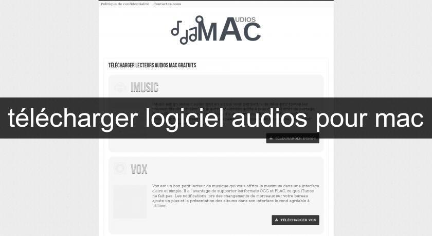 télécharger logiciel audios pour mac télécharger logiciel audios pour mac