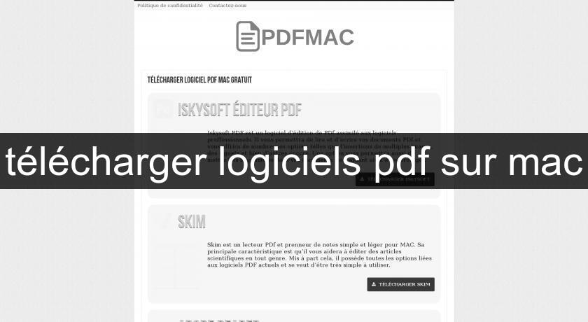 télécharger logiciels pdf sur mac télécharger logiciels pdf sur mac
