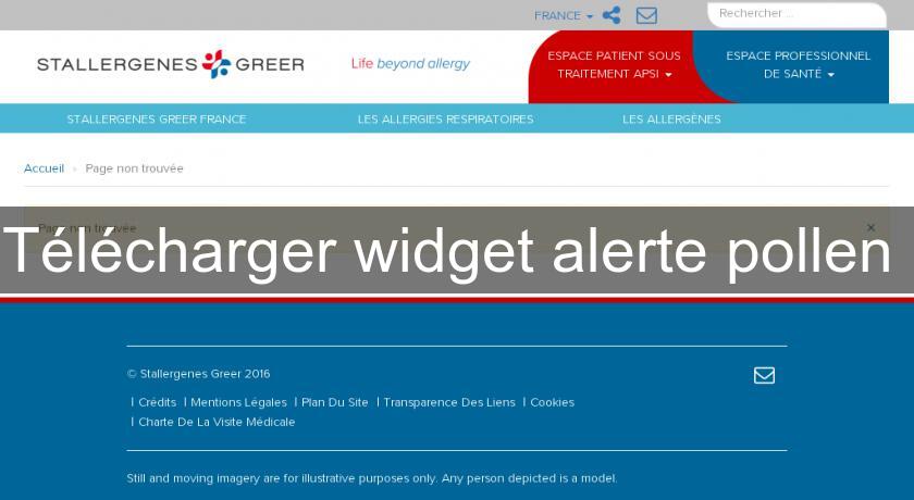 Télécharger widget alerte pollen 