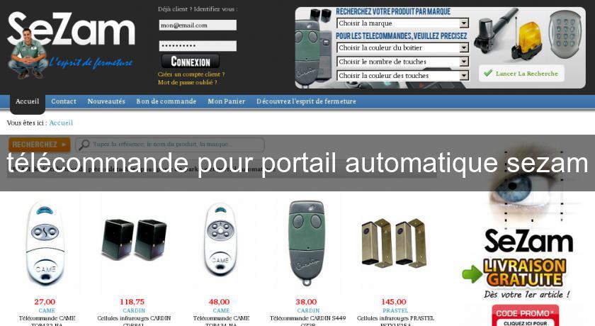 télécommande pour portail automatique sezam