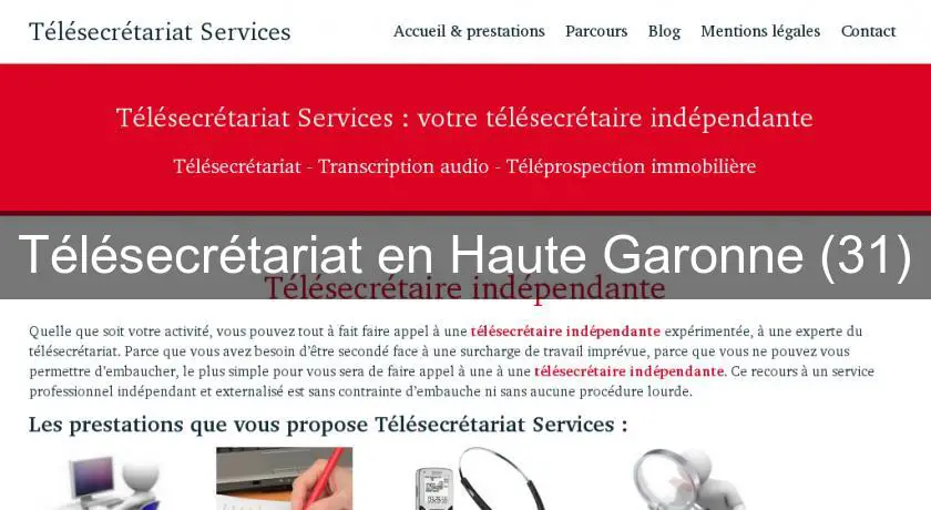 Télésecrétariat en Haute Garonne (31)
