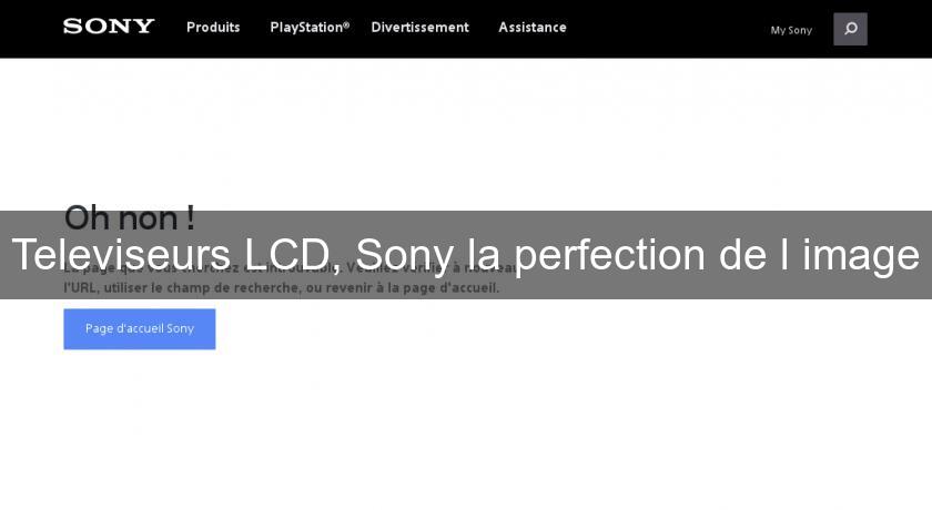 Televiseurs LCD, Sony la perfection de l'image Televiseurs LCD, Sony la perfection de l'image