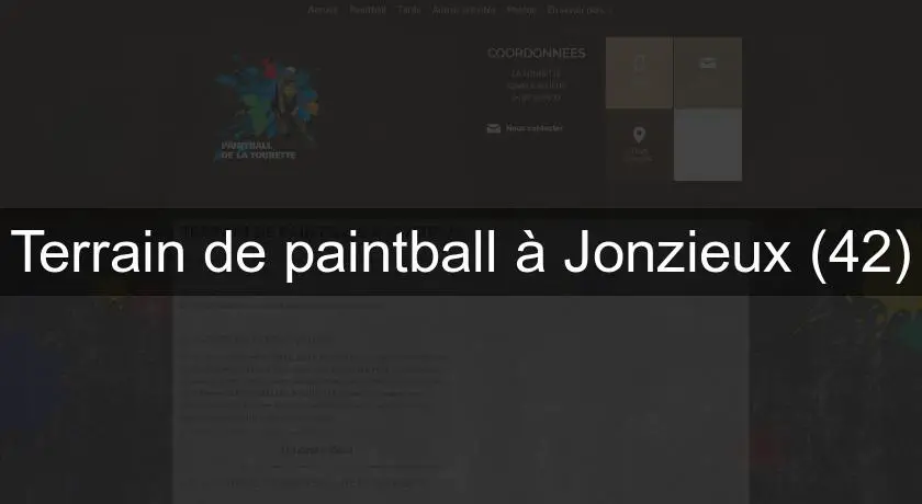 Terrain de paintball à Jonzieux (42)