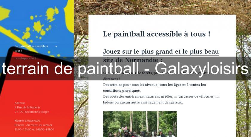 terrain de paintball - Galaxyloisirs