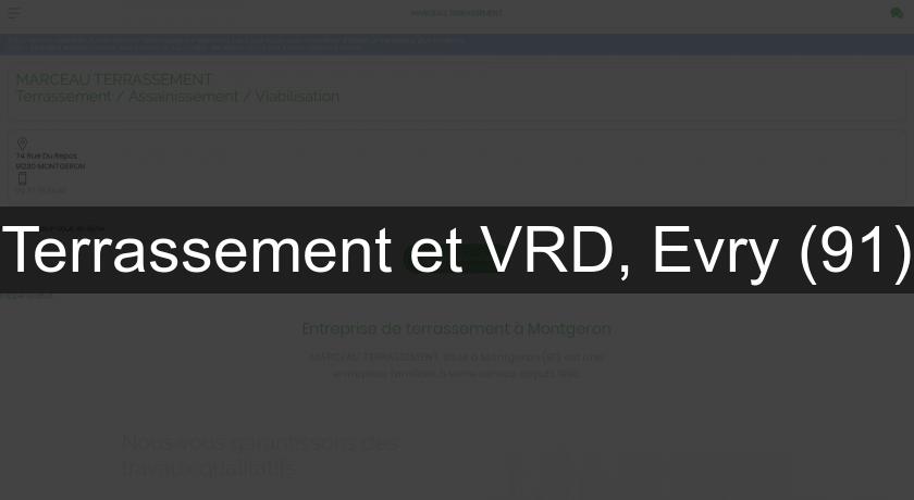 Terrassement et VRD, Evry (91)