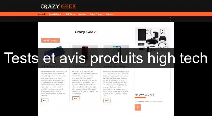 Tests et avis produits high tech Tests et avis produits high tech