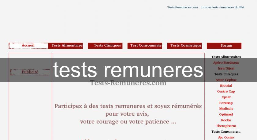 tests remuneres tests remuneres