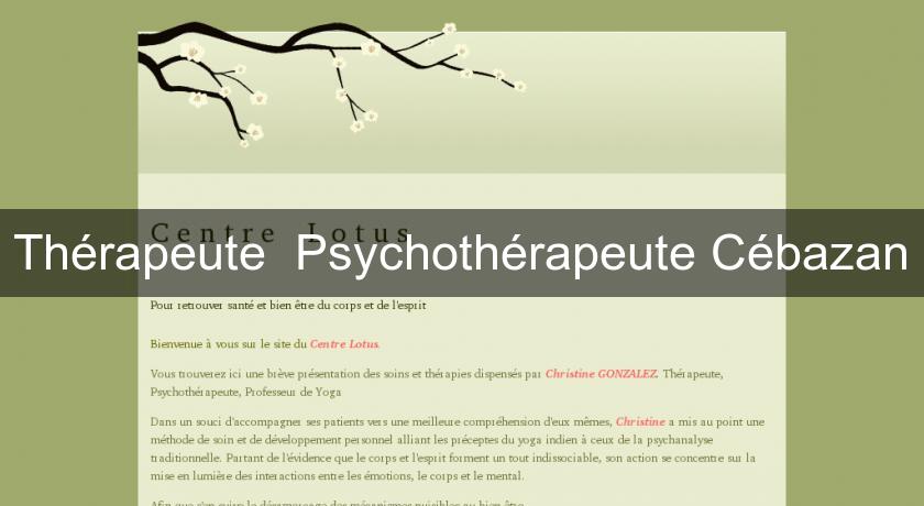 Thérapeute Psychothérapeute Cébazan Thérapeute Psychothérapeute Cébazan
