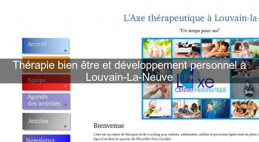Thérapie bien être et développement personnel à Louvain-La-Neuve