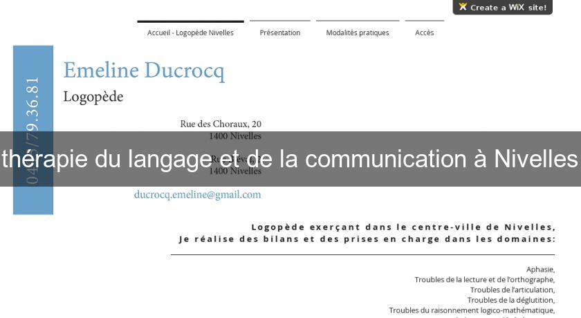 thérapie du langage et de la communication à Nivelles thérapie du langage et de la communication à Nivelles