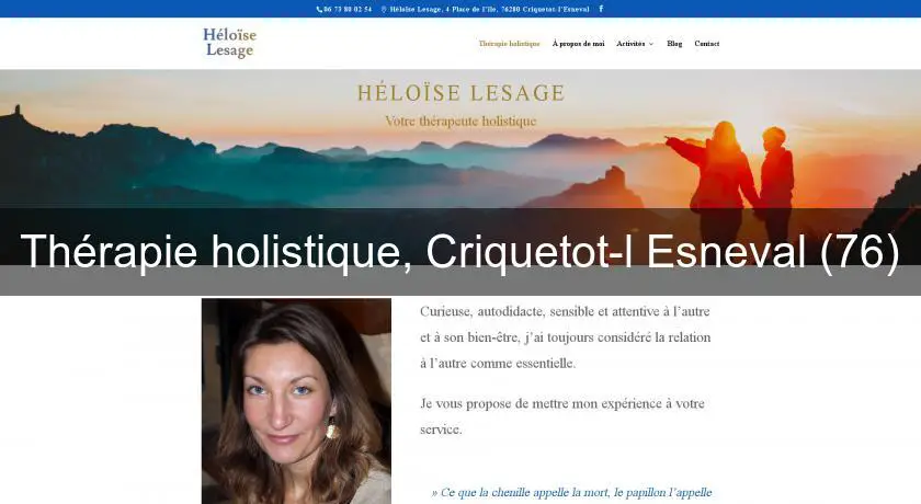 Thérapie holistique, Criquetot-l'Esneval (76)