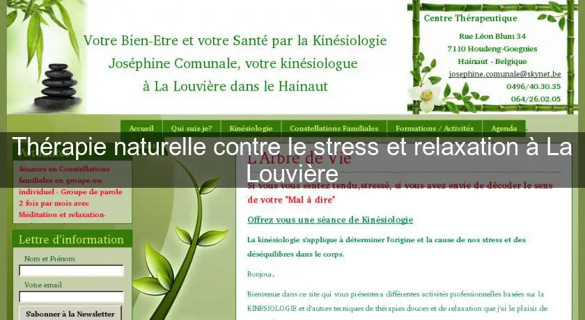 Thérapie naturelle contre le stress et relaxation à La Louvière