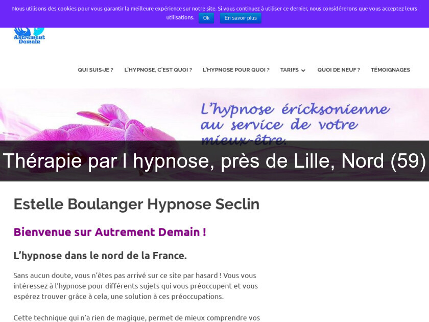 Thérapie par l'hypnose, près de Lille, Nord (59) Thérapie par l'hypnose, près de Lille, Nord (59)