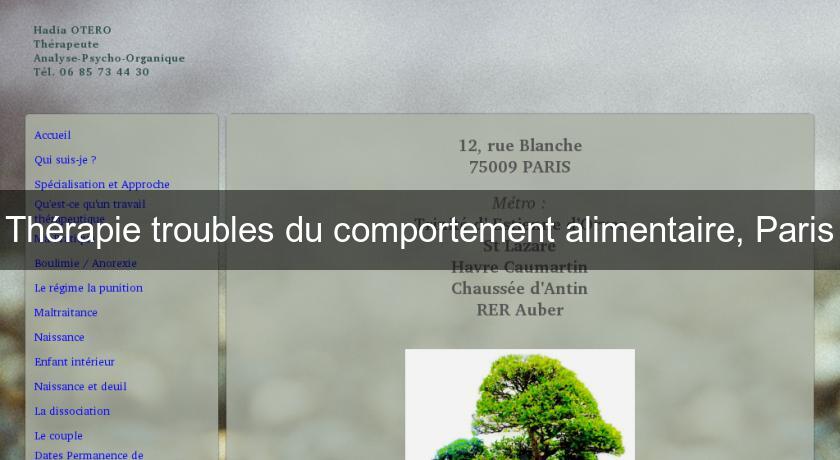 Thérapie troubles du comportement alimentaire, Paris Thérapie troubles du comportement alimentaire, Paris