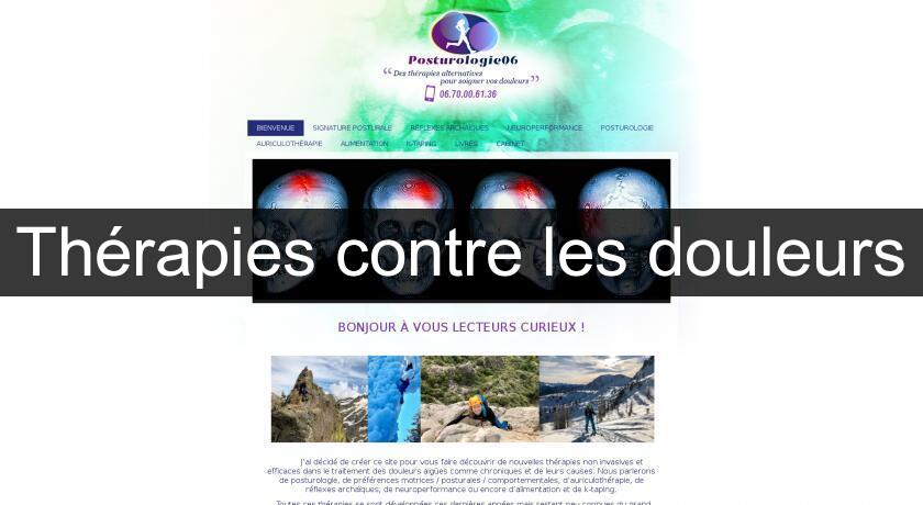 Thérapies contre les douleurs Thérapies contre les douleurs