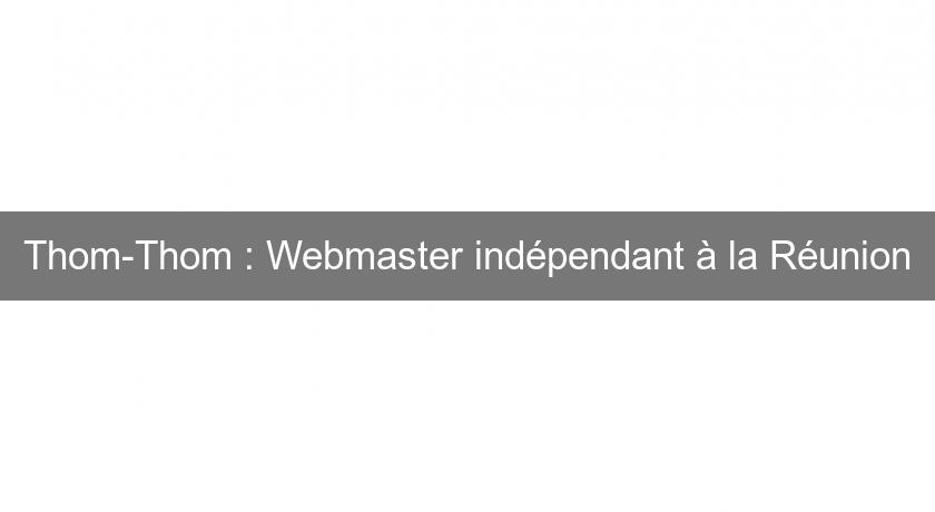 Thom-Thom : Webmaster indépendant à la Réunion Thom-Thom : Webmaster indépendant à la Réunion