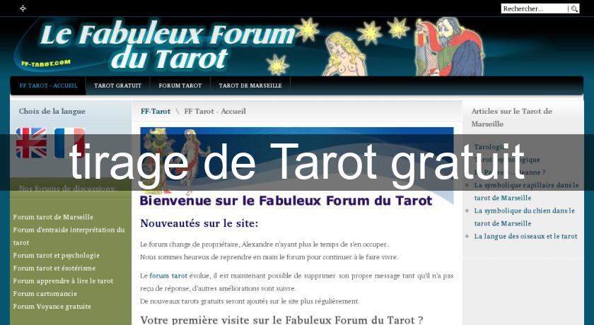 tirage de Tarot gratuit tirage de Tarot gratuit