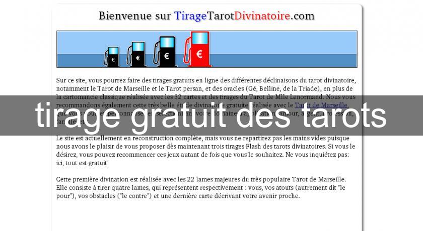 tirage gratuit des tarots tirage gratuit des tarots