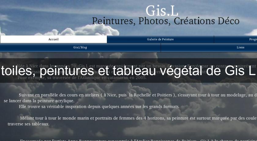 toiles, peintures et tableau végétal de Gis L toiles, peintures et tableau végétal de Gis L