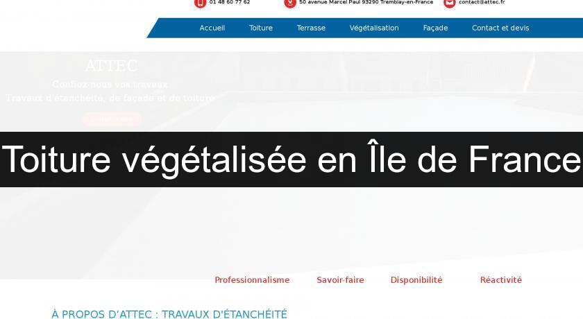 Toiture végétalisée en Île de France Toiture végétalisée en Île de France