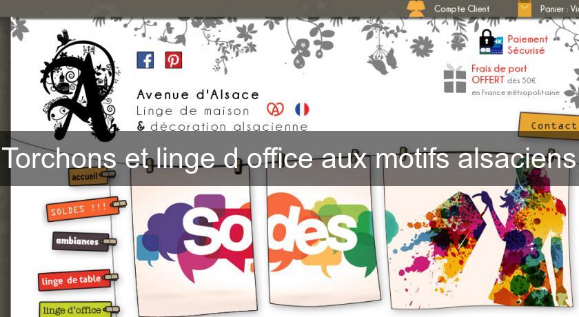 Torchons et linge d'office aux motifs alsaciens Torchons et linge d'office aux motifs alsaciens
