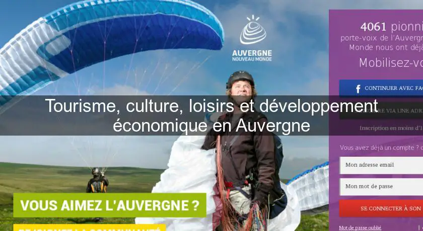 Tourisme, culture, loisirs et développement économique en Auvergne