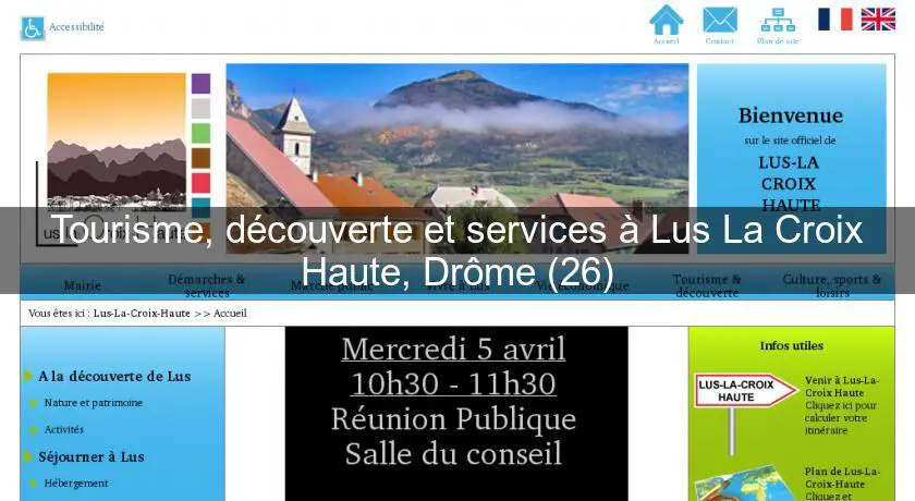 Tourisme, découverte et services à Lus La Croix Haute, Drôme (26)