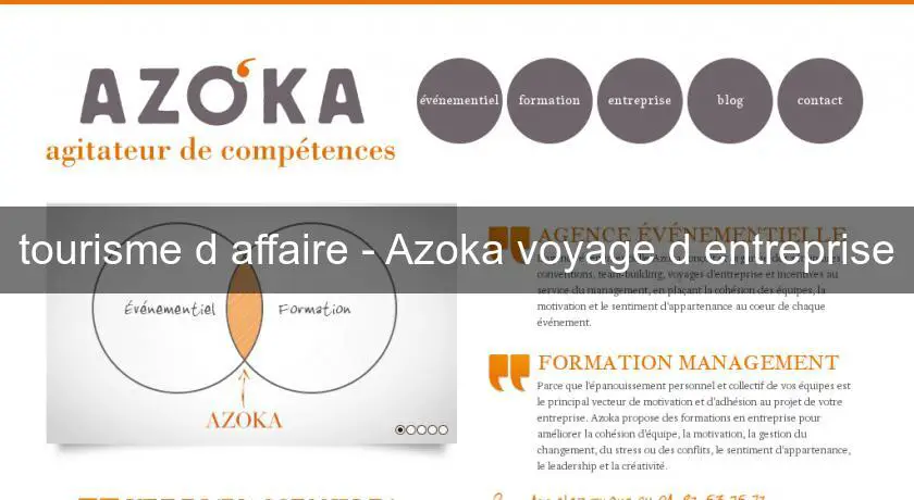 tourisme d'affaire - Azoka voyage d'entreprise