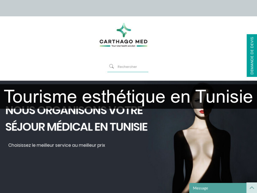 Tourisme esthétique en Tunisie Tourisme esthétique en Tunisie