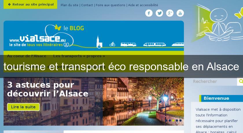 tourisme et transport éco responsable en Alsace