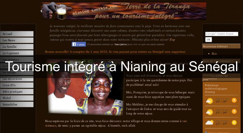 Tourisme intégré à Nianing au Sénégal