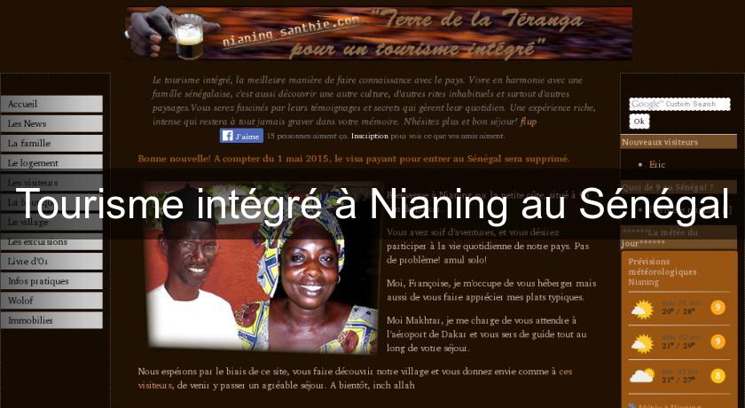 Tourisme intégré à Nianing au Sénégal Tourisme intégré à Nianing au Sénégal