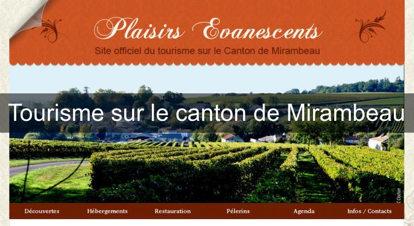 Tourisme sur le canton de Mirambeau Tourisme sur le canton de Mirambeau