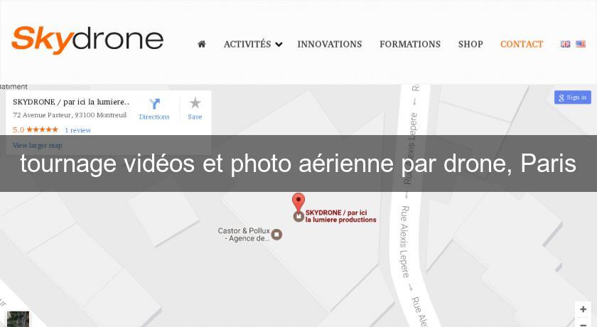 tournage vidéos et photo aérienne par drone, Paris