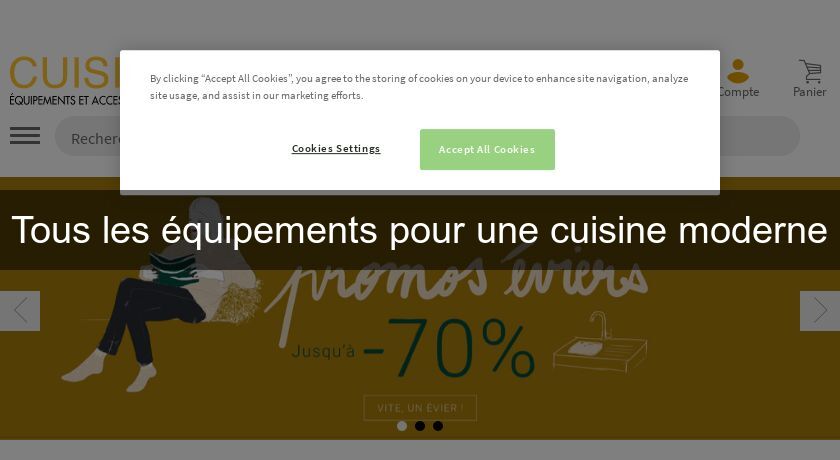 Tous les équipements pour une cuisine moderne