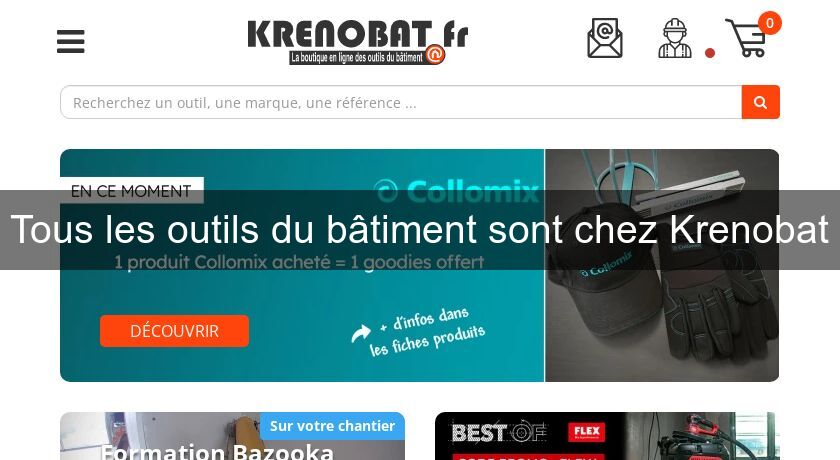 Krenobat : Outillage et matériel du bâtiment en ligne