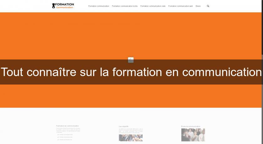 Tout connaître sur la formation en communication