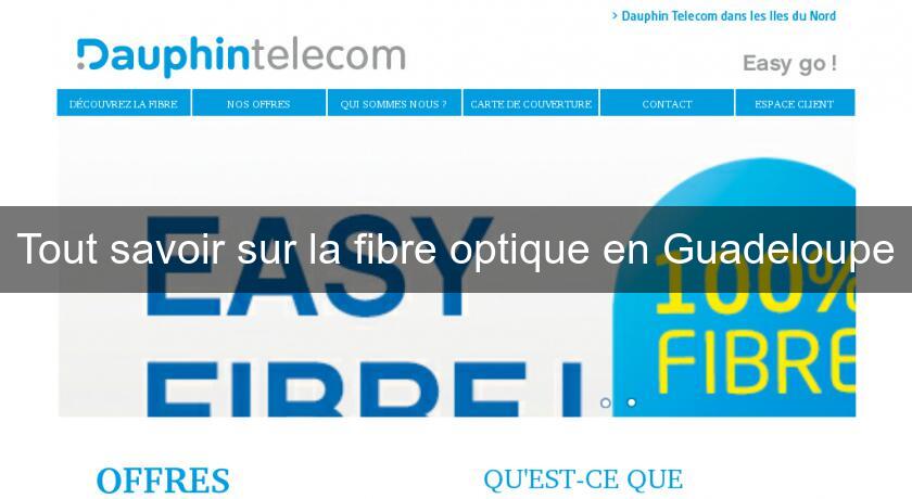 Tout savoir sur la fibre optique en Guadeloupe Tout savoir sur la fibre optique en Guadeloupe