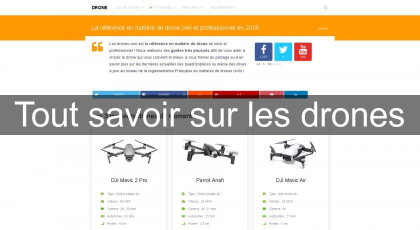Tout savoir sur les drones Tout savoir sur les drones