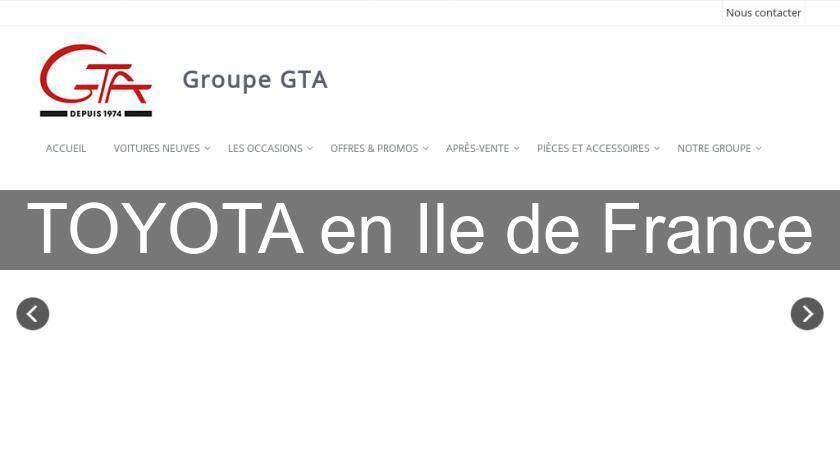 TOYOTA en Ile de France TOYOTA en Ile de France