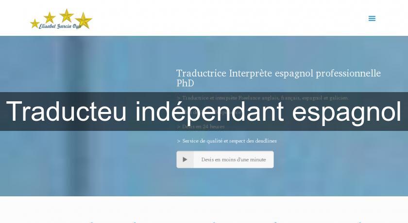 Traducteu indépendant espagnol