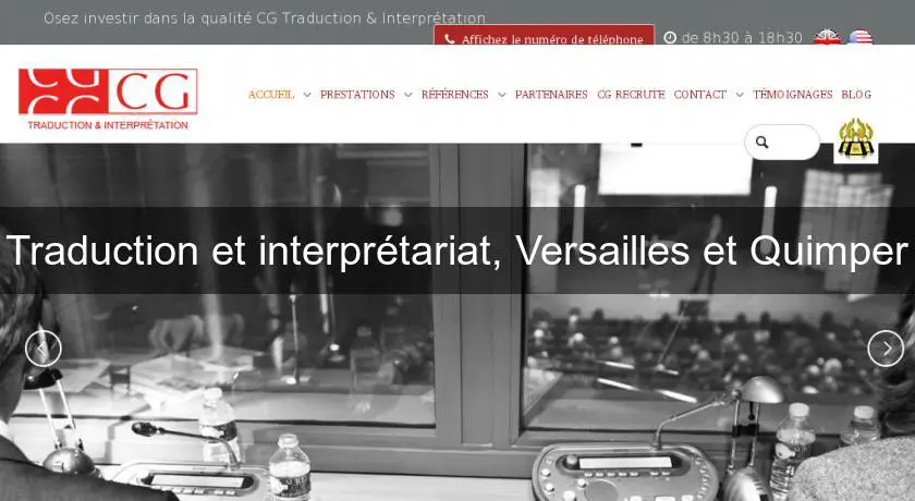 Traduction et interprétariat, Versailles et Quimper