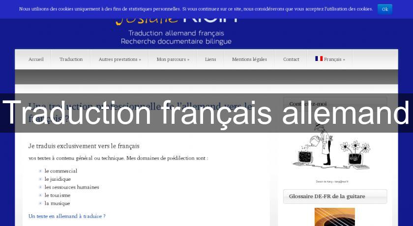 Traduction français allemand