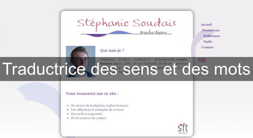 Traductrice des sens et des mots Traductrice des sens et des mots