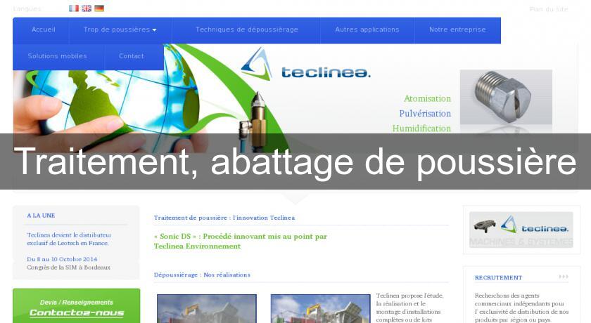 Traitement, abattage de poussière Traitement, abattage de poussière